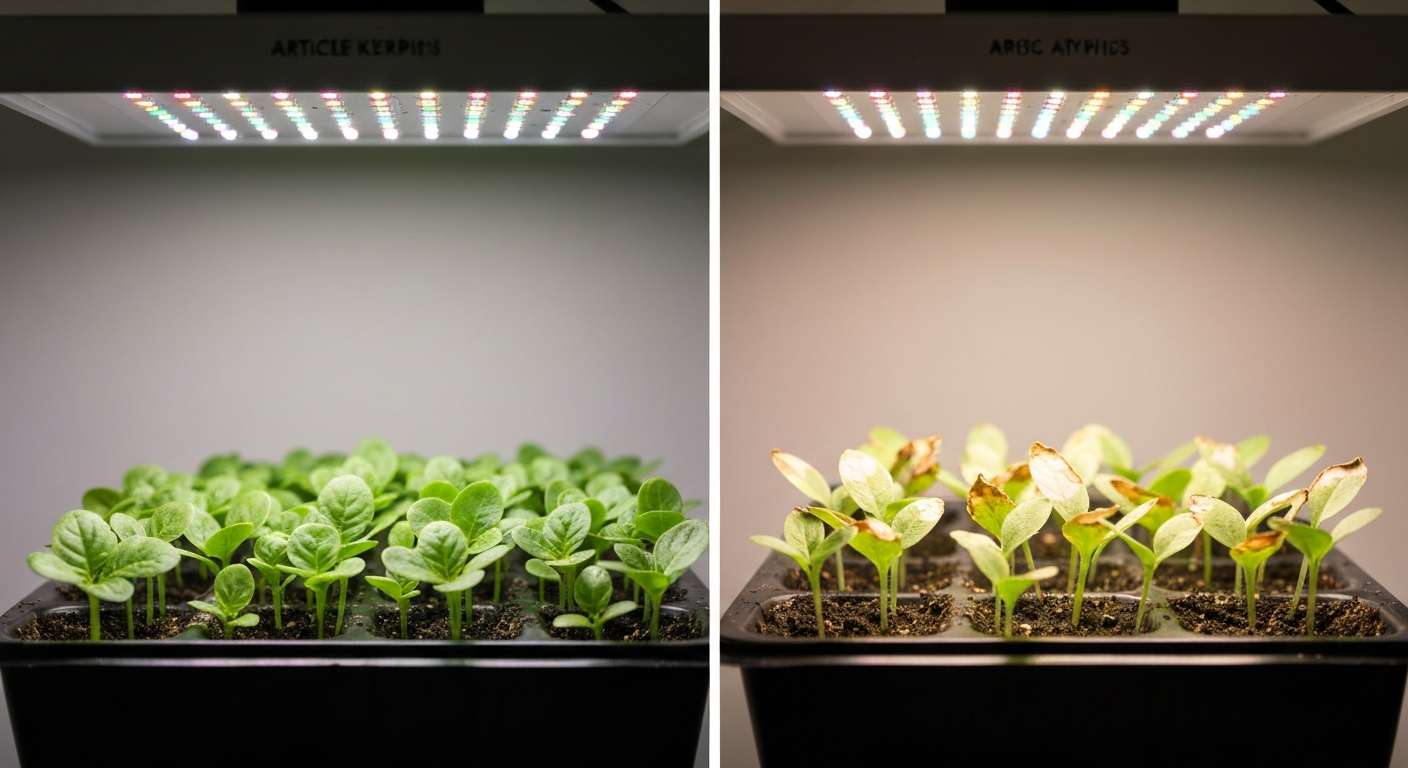 Can Grow Lights Burn Seedlings? LED Safety, Distances & PPFD