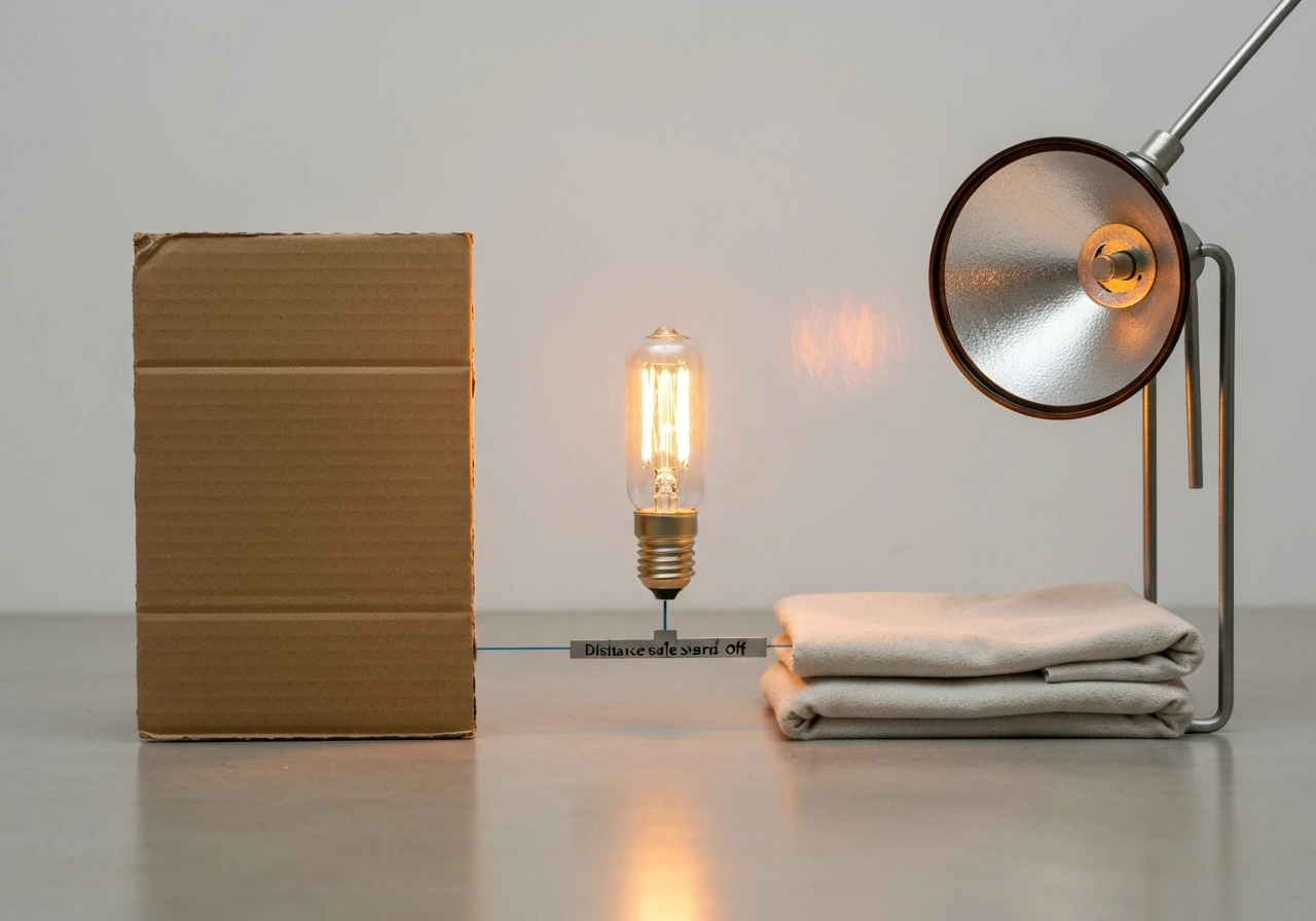 A lit incandescent/halogen bulb in a fire-safe stand, kept well away from cardboard and fabric.